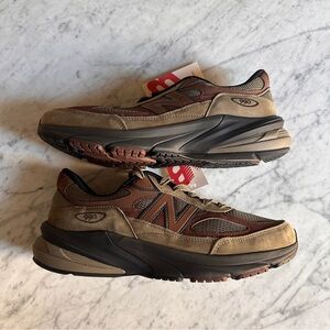 NWT New Balance Mens Made in USA 990v6 10.5 D Dark Camo Rich Oak Black Cement